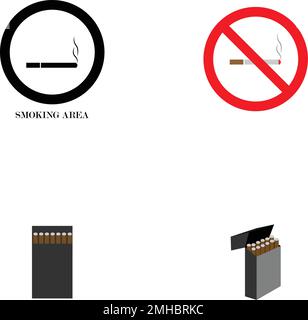 cigarette logo stock illustration design Stock Vector