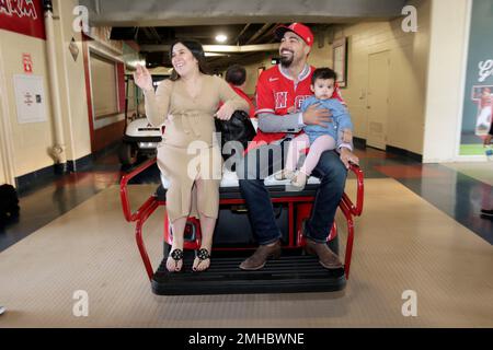 Anthony Rendon of the Los Angeles Angels with his wife Amanda Rendon  News Photo - Getty Images