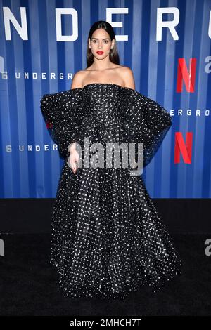 Adria Arjona Attends Netflix's "6 Underground" New York Premiere At The ...