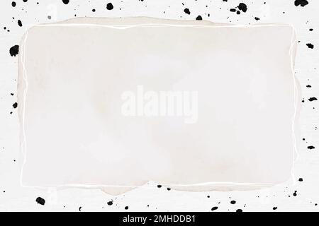 Abstract frame vector ink brush patterned background Stock Vector