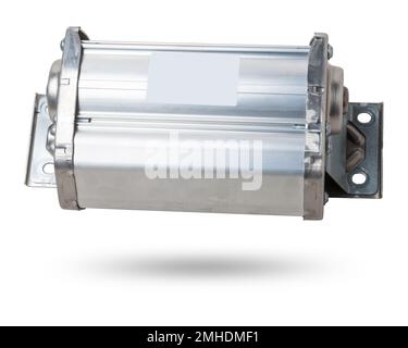 Spare part and interior element from a car passenger airbag in the dashboard on a white isolated background. Auto service industry. Stock Photo