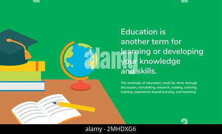 Classroom essentials editable templates vector presentation Stock Vector