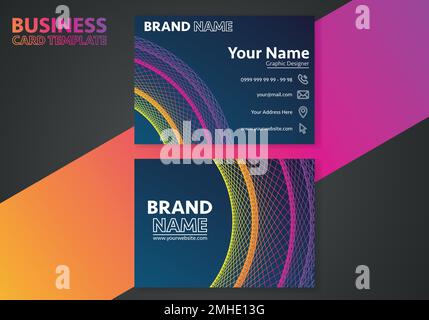 Creative business card design. Abstract business card elegant design template. Business background. Stock Vector