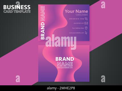 Creative business card design. Abstract business card elegant design template. Business background. Stock Vector