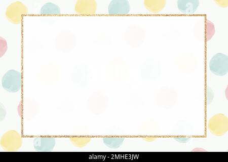 Blank colorful golden frame seamless pattern  vector Stock Vector
