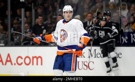 New York Islanders' Ryan Pulock plays during an NHL hockey game, Tuesday,  Nov. 29, 2022, in Philadelphia. (AP Photo/Matt Slocum Stock Photo - Alamy