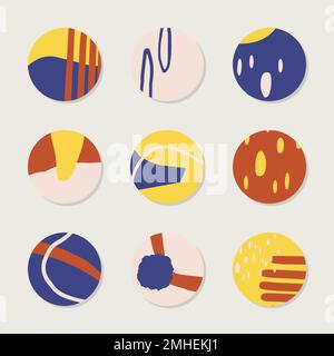 Abstract colorful background collection vector Stock Vector