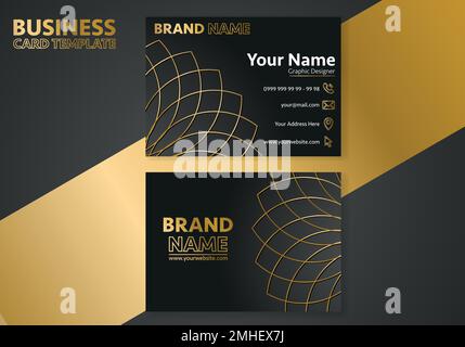 Creative business card design. Abstract business card elegant design template. Business background. Stock Vector