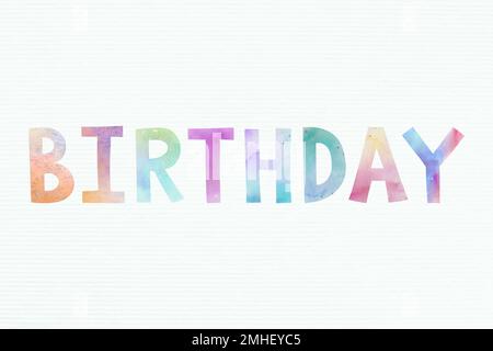 Happy birthday word design vector Stock Vector