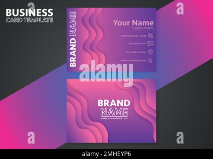 Creative business card design. Abstract business card elegant design template. Business background. Stock Vector