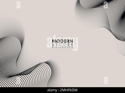 Abstract gradient colorful background vector template with fluid shapes Stock Vector
