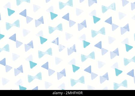 Blue triangle shaped seamless pattern  wallpaper vector Stock Vector