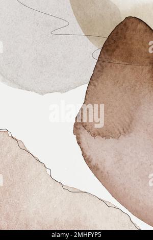 Earth tone abstract patterned social template vector Stock Vector