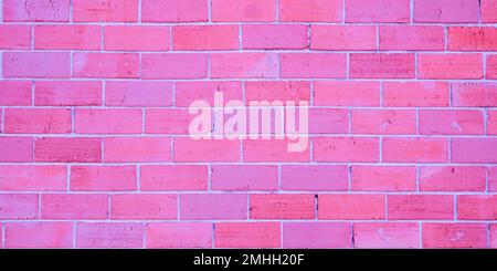 pink purple brick wall retro ancient vintage violet texture background Stock Photo