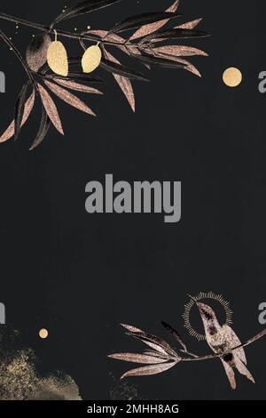 Blank shimmering golden frame vector Stock Vector