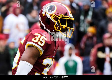 Washington Redskins safety Montae Nicholson in action during an NFL  football game against the Philadelphia Eagles, Sunday, Sept. 8, 2019, in  Philadelphia. (AP Photo/Matt Rourke Stock Photo - Alamy