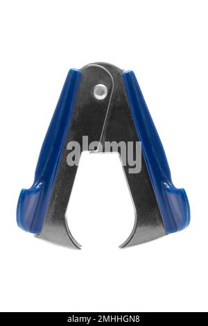 Staple remover on white background Stock Photo