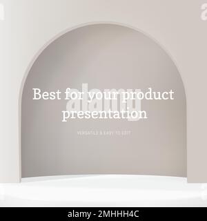 3D product backdrop template vector simple style Stock Vector