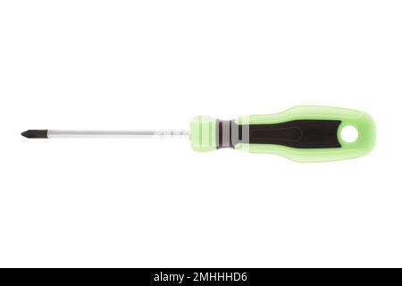 Cross head screwdriver on white background Stock Photo