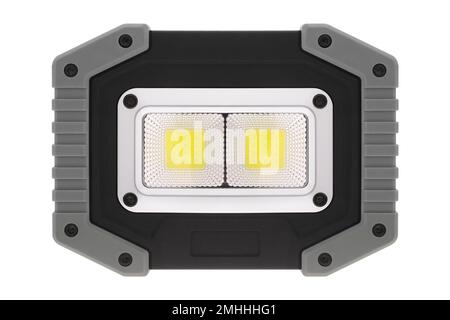 LED work lamp on white background Stock Photo
