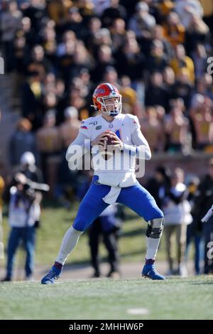 Florida quarterback Kyle Trask drops back to pass during the first