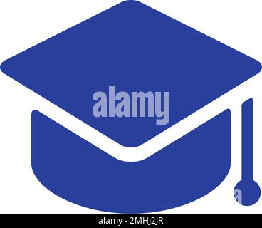 degree icon on white isolated background, education, graduation Stock Vector