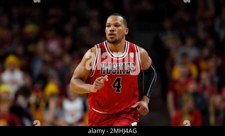 Northern Illinois forward Lacey James runs up court during the second