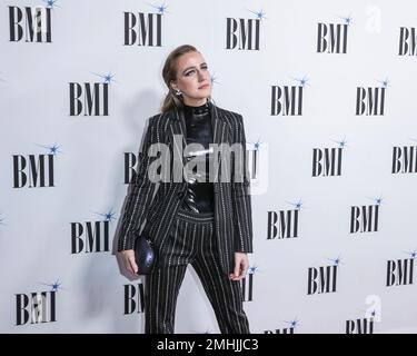 Ingrid Andress arrives at 67th Annual BMI Country Awards ceremony at