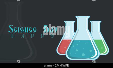 Illustration Of 28 February National Science Day Background. Stock Vector