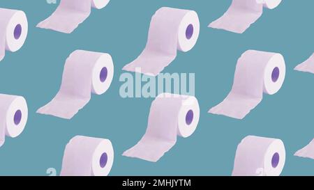 Tissue paper rolls patterned background vector Stock Vector
