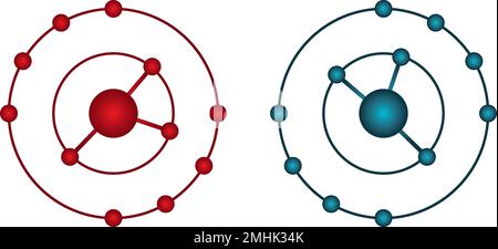 Antioxidante icon vector design illustration,radical free oxidant molecule. Simple Icon Stock Vector