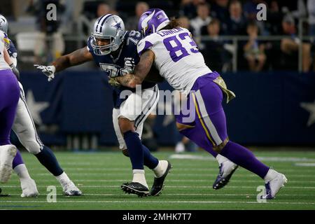 Dallas Cowboys defensive lineman Isaac Alarcon (60) runs onto the field  during an NFL Football game in Arlington, Texas, Saturday, August 12, 2023.  (AP Photo/Michael Ainsworth Stock Photo - Alamy