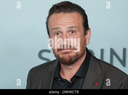 Los Angeles, USA. 26th Jan, 2023. Jason Segal arrives at Apple TV+'s SHRINKING Premiere held at the Directors Guild of America in Los Angeles, CA on Thursday, ?January 26, 2023. (Photo By Sthanlee B. Mirador/Sipa USA) Credit: Sipa US/Alamy Live News