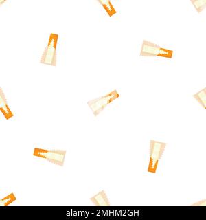 Orange gum stick pattern seamless vector Stock Vector