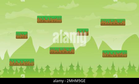 2d game art, natural landscape for games, mobile applications and  computers, game background vector illustration. 15942311 Vector Art at  Vecteezy