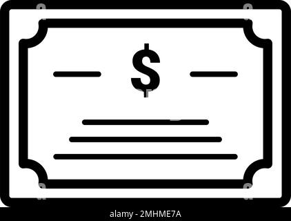 Simple government bond icon. Investment bond. Editable vector. Stock Vector