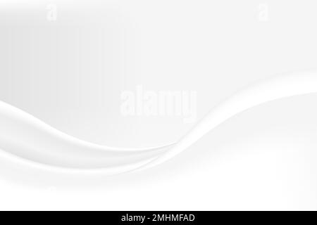 White desktop background, minimal abstract design vector Stock Vector