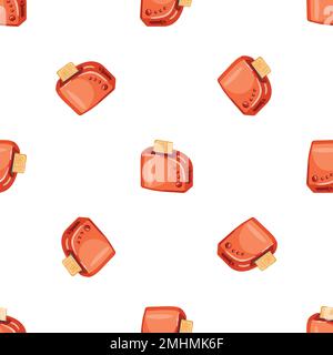 Red toaster pattern seamless vector Stock Vector