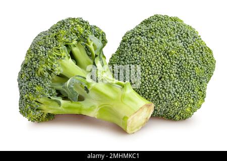 broccoli path isolated on white Stock Photo