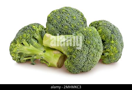 broccoli path isolated on white Stock Photo