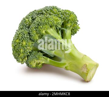 broccoli path isolated on white Stock Photo