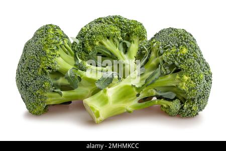 broccoli path isolated on white Stock Photo