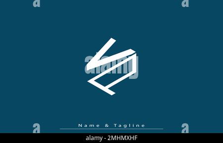 Alphabet letters Initials Monogram logo VP , PV Stock Vector