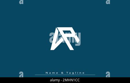 Alphabet letters Initials Monogram logo VR , RV Stock Vector