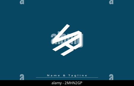 Alphabet letters Initials Monogram logo VR , RV Stock Vector