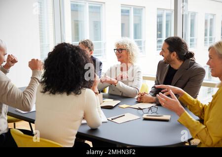 Business people having meeting in office Stock Photo
