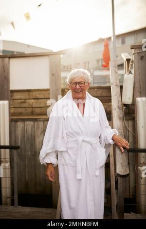 Senior women wearing dressing gown Stock Photo - Alamy Senior women wearing dressing gown Stock Photo - Alamy