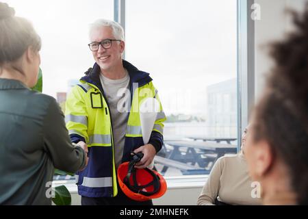 Architects having meeting in office Stock Photo