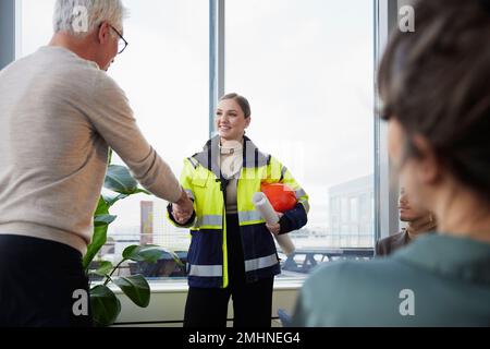 Architects having meeting in office Stock Photo