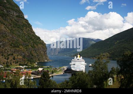 Panorama of the Norwegian fjords Stock Photo